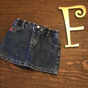 Guess denim jean skirt with built in boomers